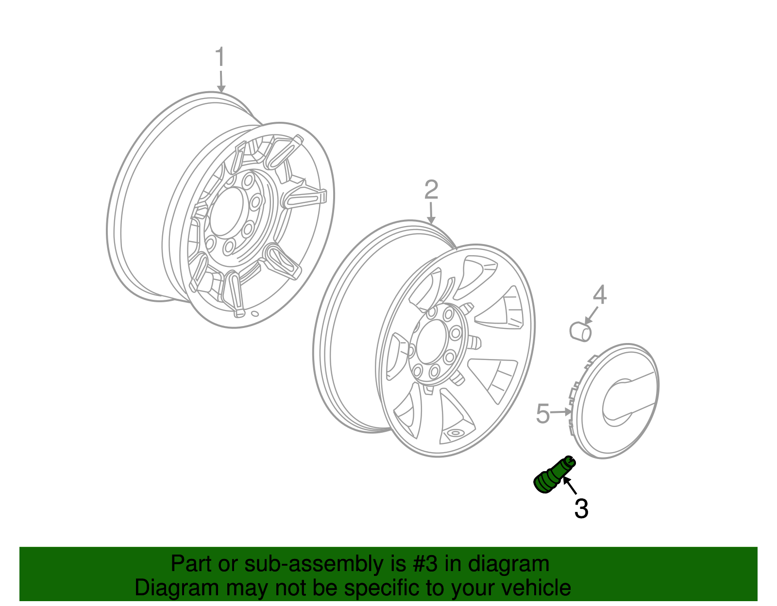 Tire Valve Stem - GM (9593595)