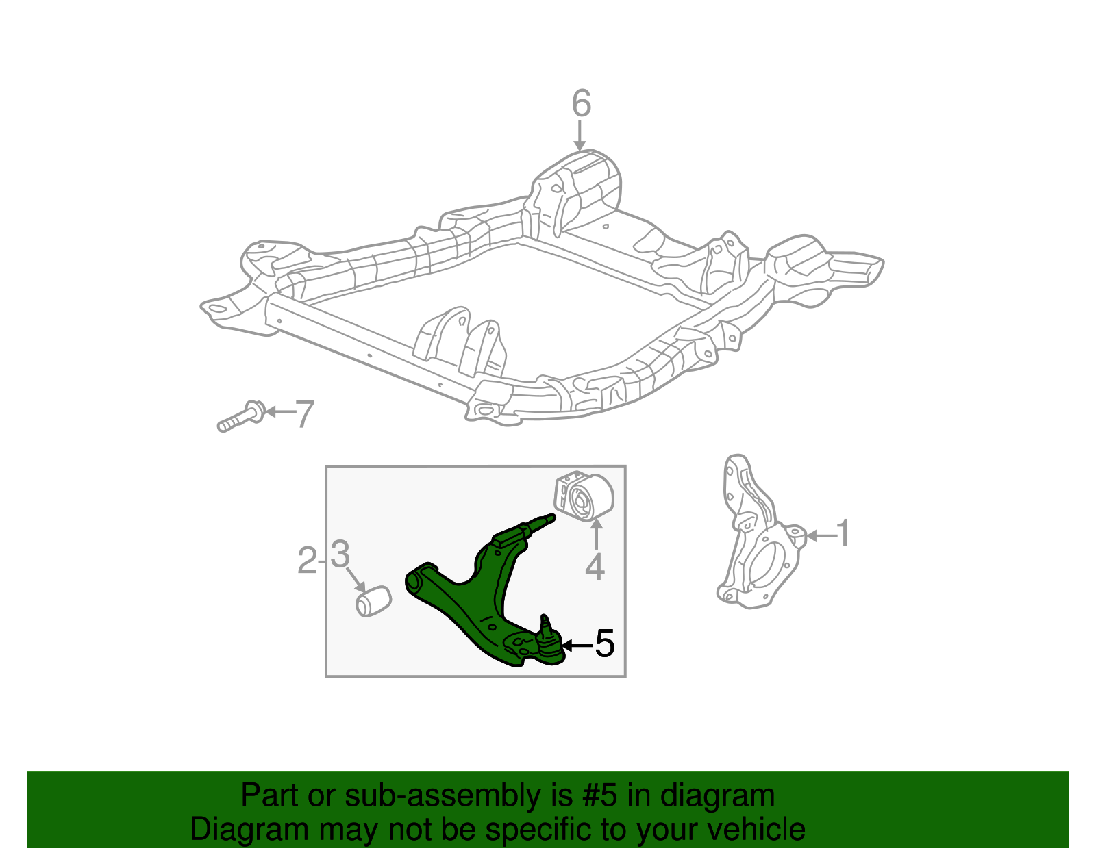 Front Lower Suspension Control Arm Ball Joint Kit - GM (88965333)