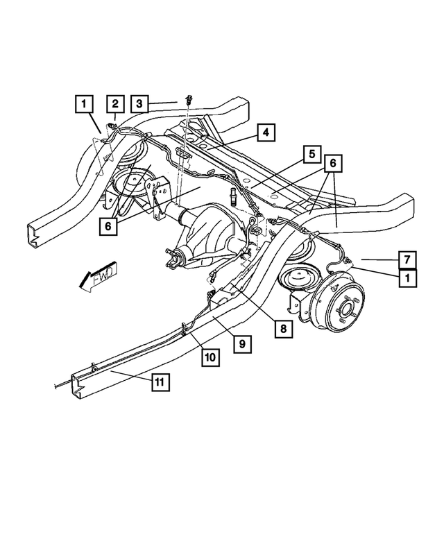 2001-2006 Mopar Tube To Speed Sensor Clip 56026775 | Mopar eStore