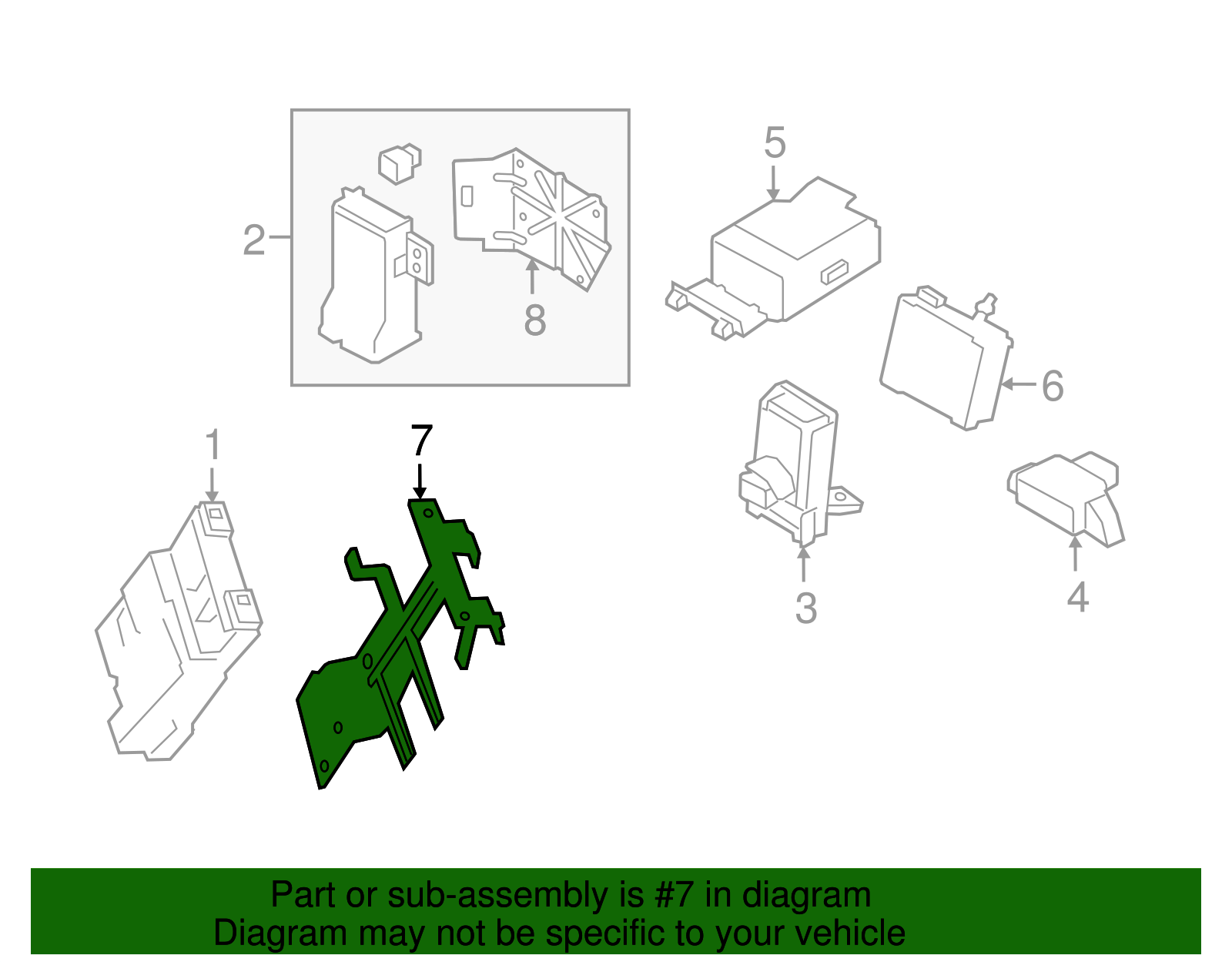 Bracket - Ford (GT4Z-14A254-A)