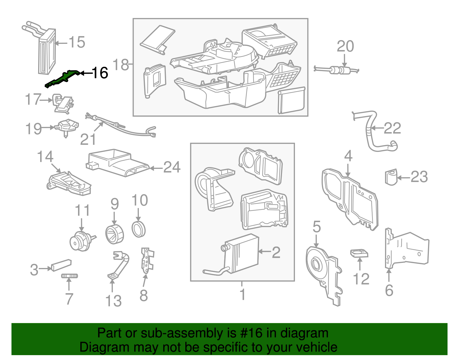 Heater Core Seal - Ford (YW3Z-18658-AA)