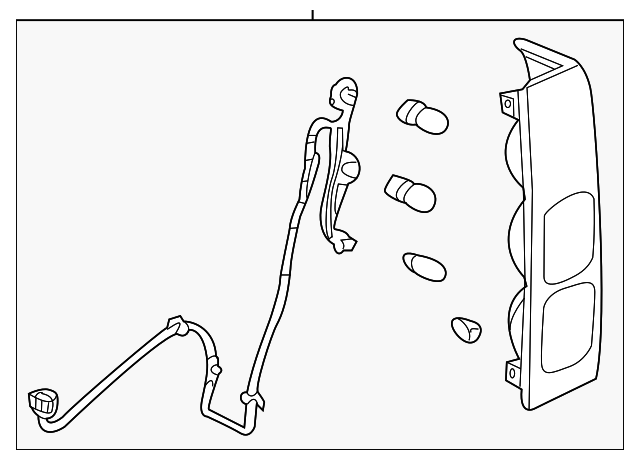 Passenger Side Tail Lamp Assembly - GM (94734361)