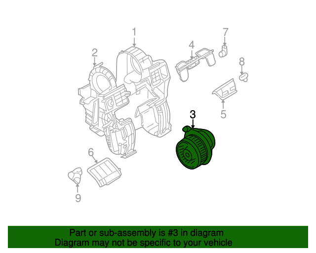 27226EE91C Blower Motor 20072011 Nissan Versa Conicelli Nissan