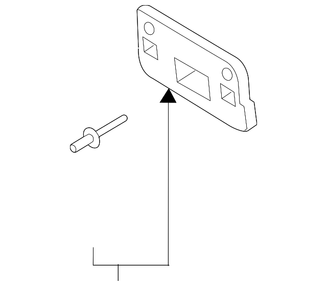 Genuine OEM Ford Bracket License Plate GD9Z17A385AA OEM Ford
