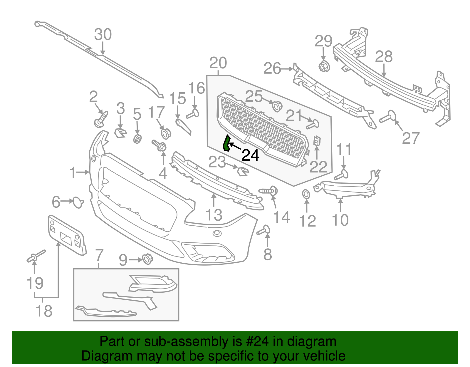Grille Emblem - Ford (GD9Z-8213-A)