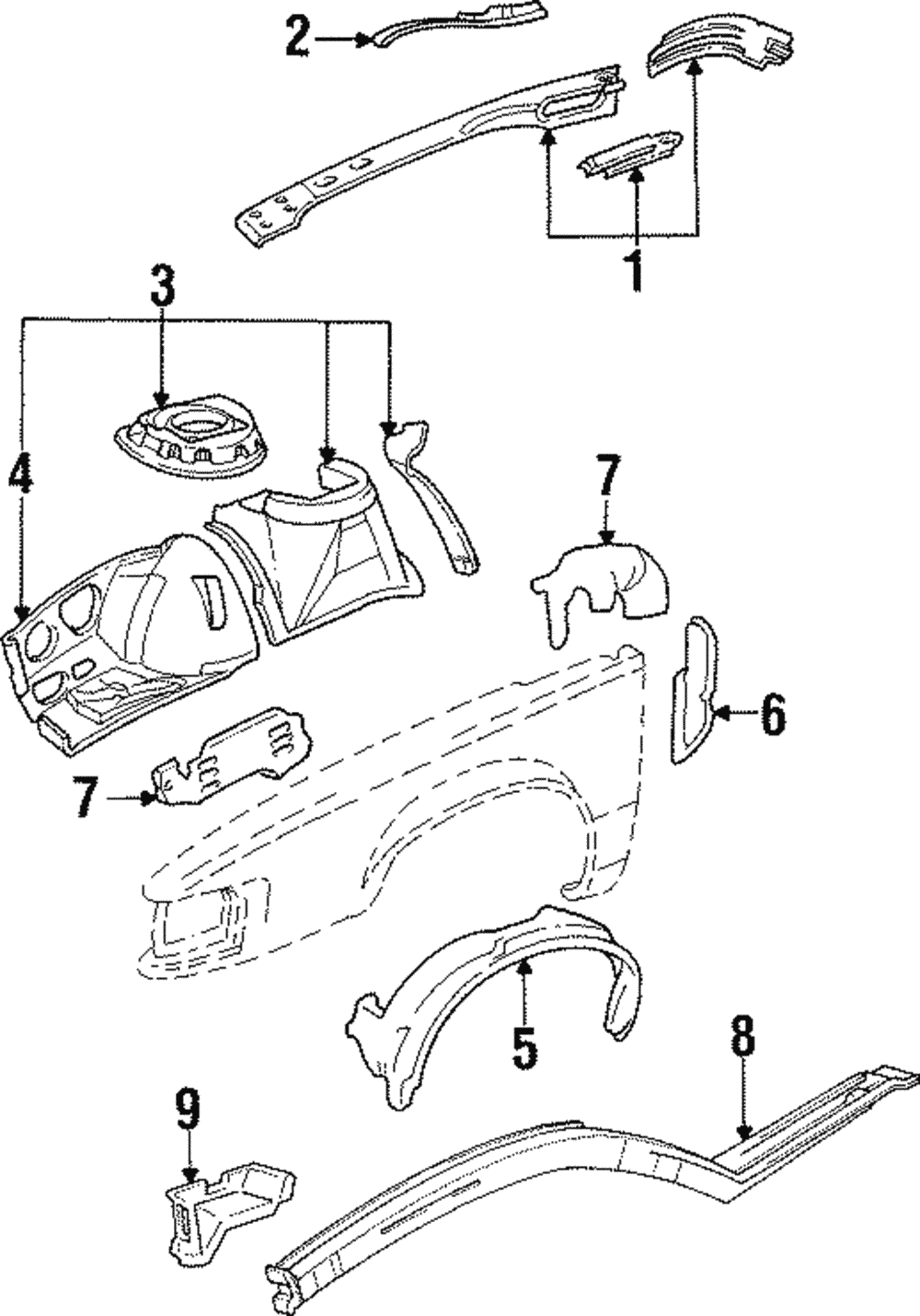 Side Rail Assembly - GM (25660311)
