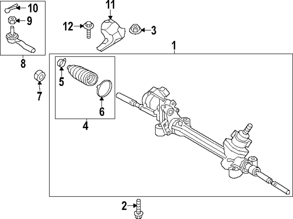 Rack And Pinion Assembly - Toyota (44250-30460)