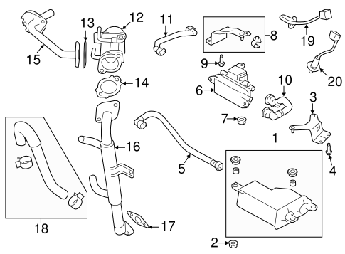 Emission Components for 2014 Subaru Forester #0