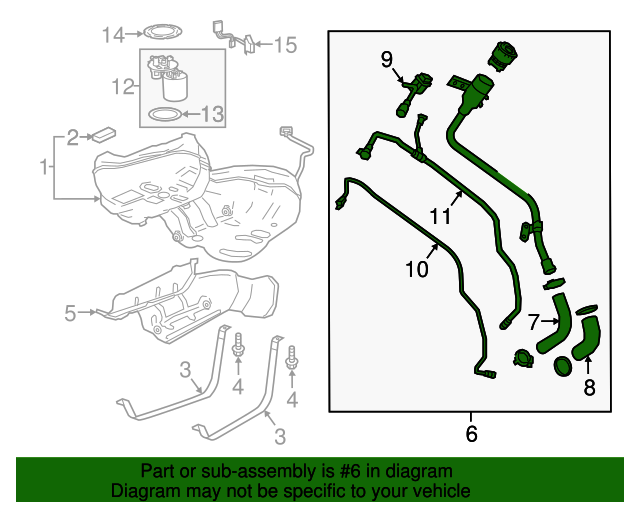 84443648 GM Fuel Tank Filler Pipe with Fill Hose GM Parts Store