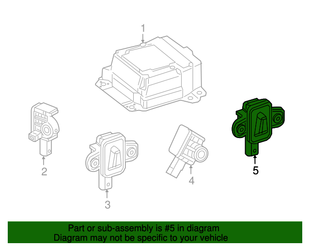 166-821-03-51 - Side Sensor 2006-2022 Mercedes-Benz | AutoNationParts.com