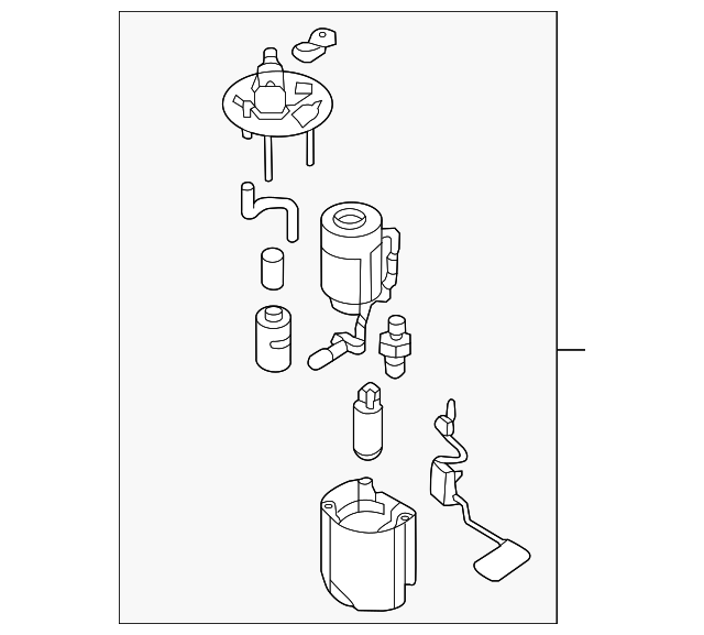 311101W500 Fuel Pump Assembly 20152017 Hyundai Accent World OEM