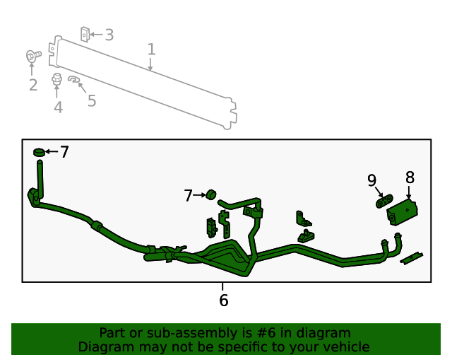 85563686 Transmission Cooler Inlet and Outlet Pipe 20192022 GM