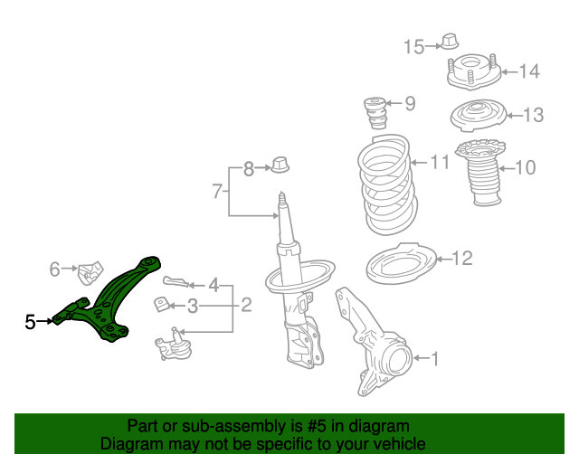20162019 Toyota Highlander Lower Control Arm 480690E060 Toyota