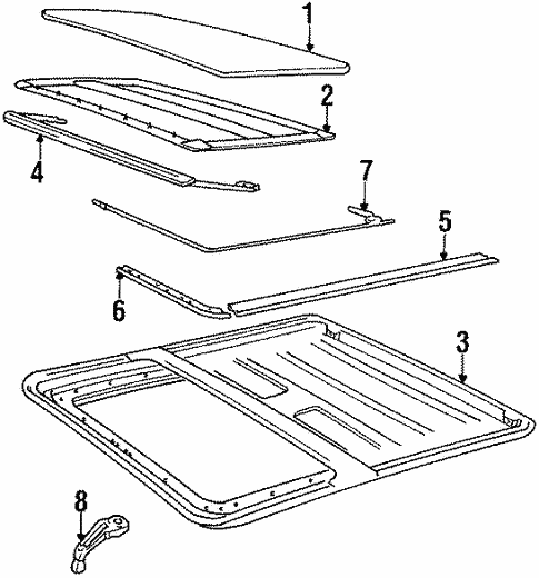 Sunroof for 1990 Volvo 240 #0