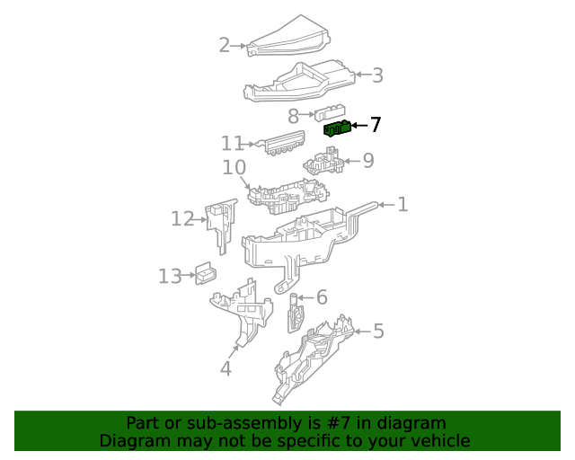 826600E050 Main Relay Block 20202023 Toyota OEM Genuine Toyota