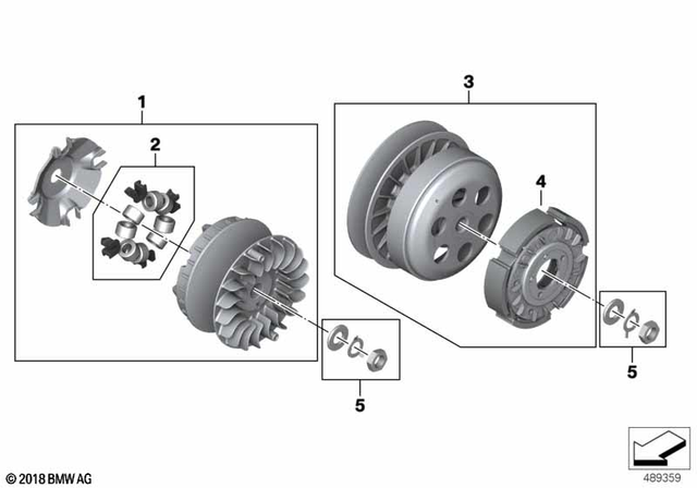 24818405745 - Set Of Roller Weights 2018-2024 BMW-Motorrad | BMW 
