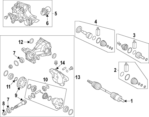 Axle Shafts & Joints for 2020 Kia Telluride TascaParts