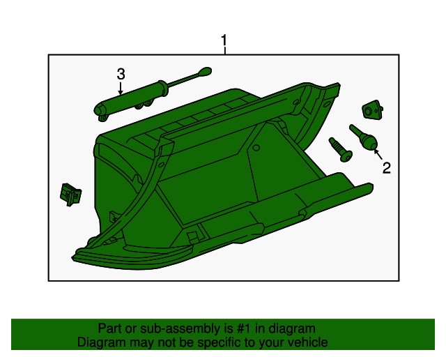20142020 GM Glove Box Assembly 22972490