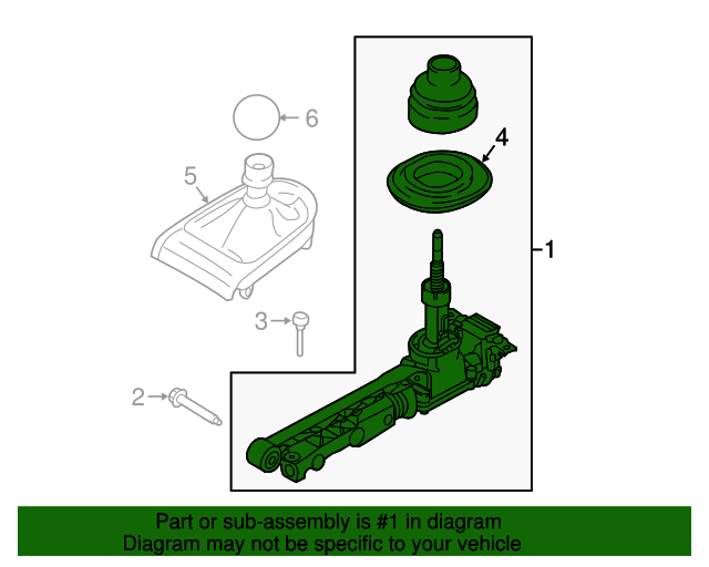 20152023 Ford Mustang Gear Shift Assembly fr3z7210f