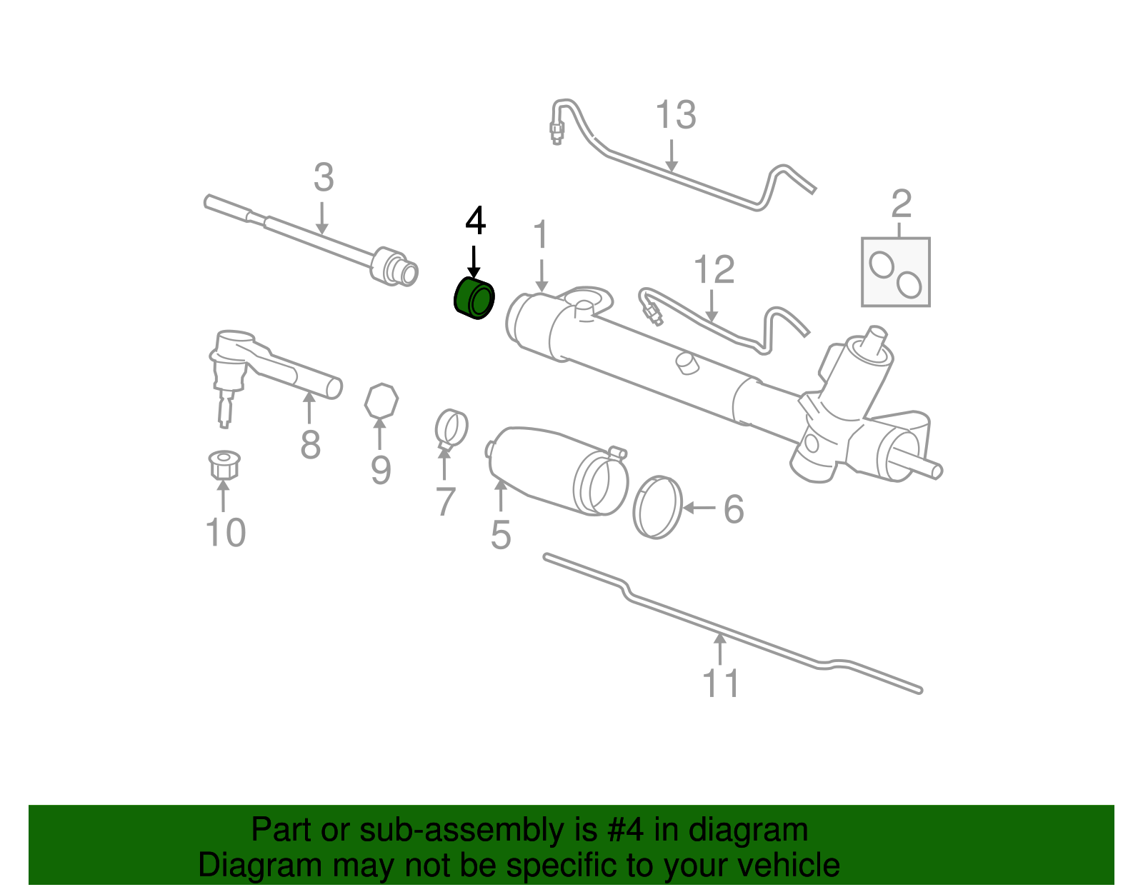 Inner Tie Rod Ring - GM (7831234)