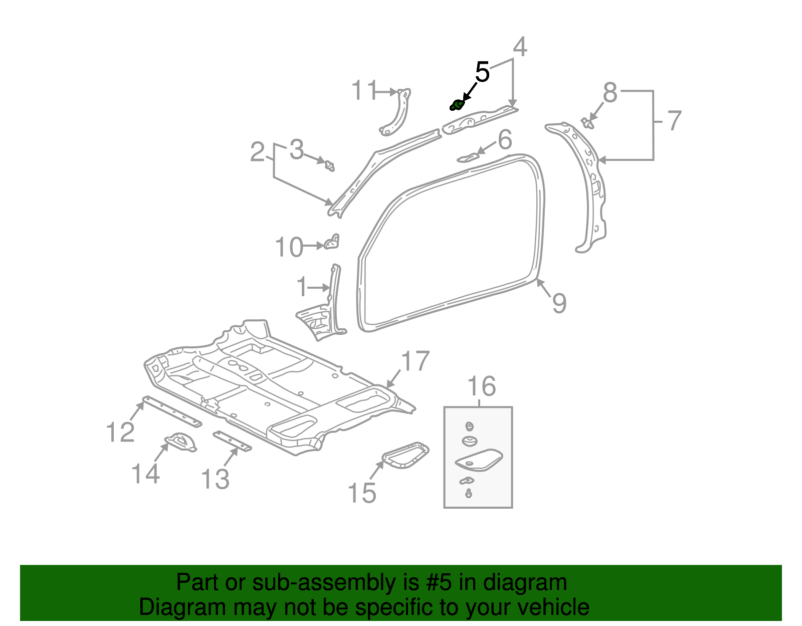 Windshield Pillar Trim Clip - Toyota (90467-08179)