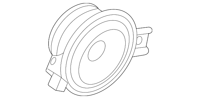 Body Rear Corner Upper Garnish Molding Speaker - GM (84442149)