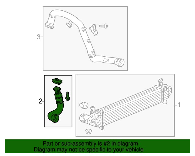 Genuine GM Inter-Cooler Hose 84498030