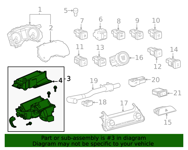 8310848140 Driver Info Center Module 2021 Toyota Venza Sparks Parts