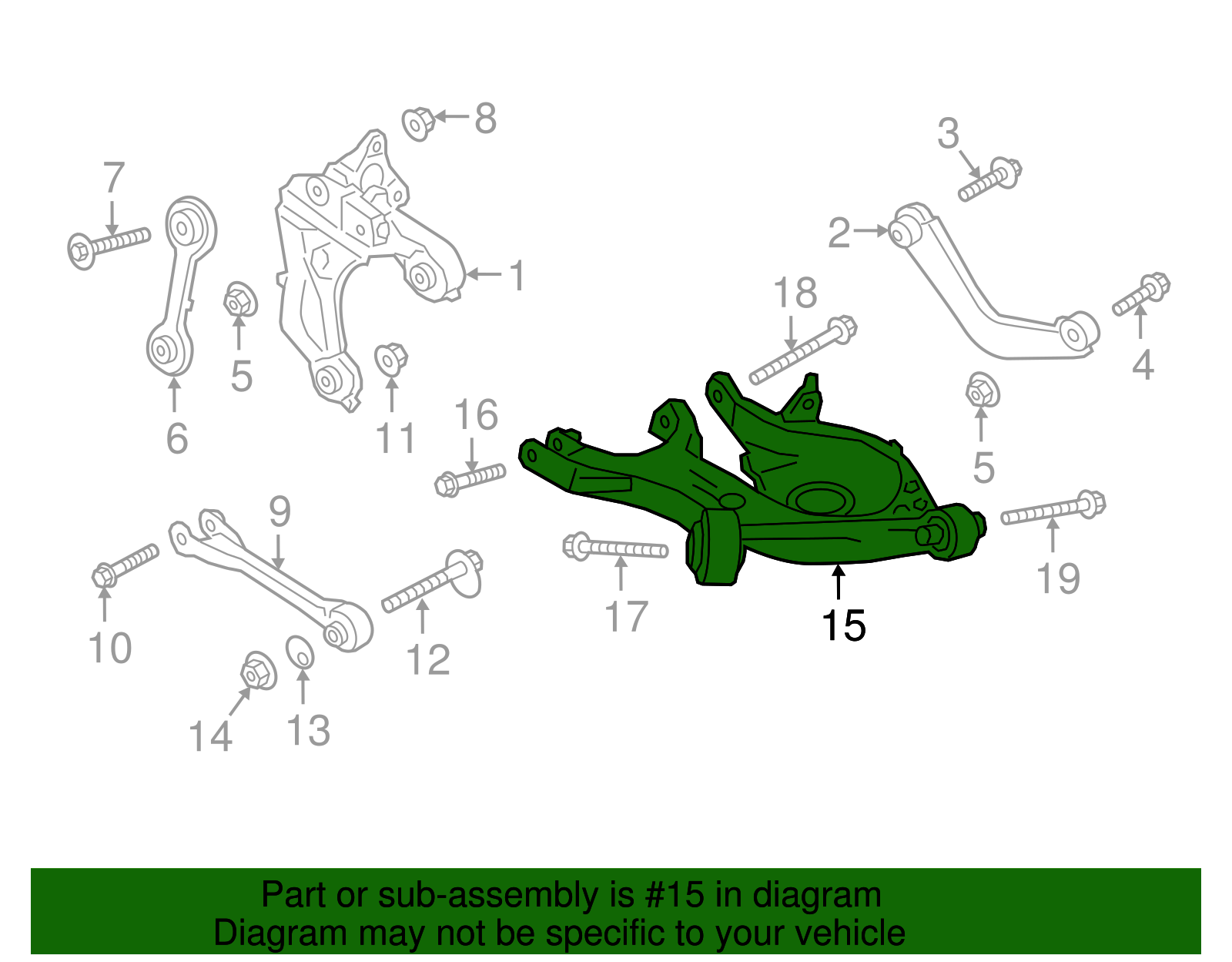 Lower Control Arm - Ford (H2GZ-5500-A)