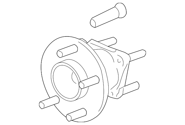 Hub Assembly-Front Whl (W/ Whl Spd   Sen) - GM (10345966)