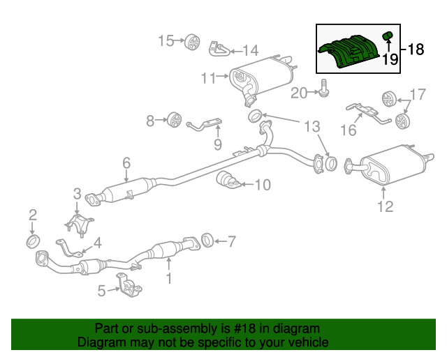 5832807012 Heat Shield 20072011 Toyota Camry Boch Toyota South