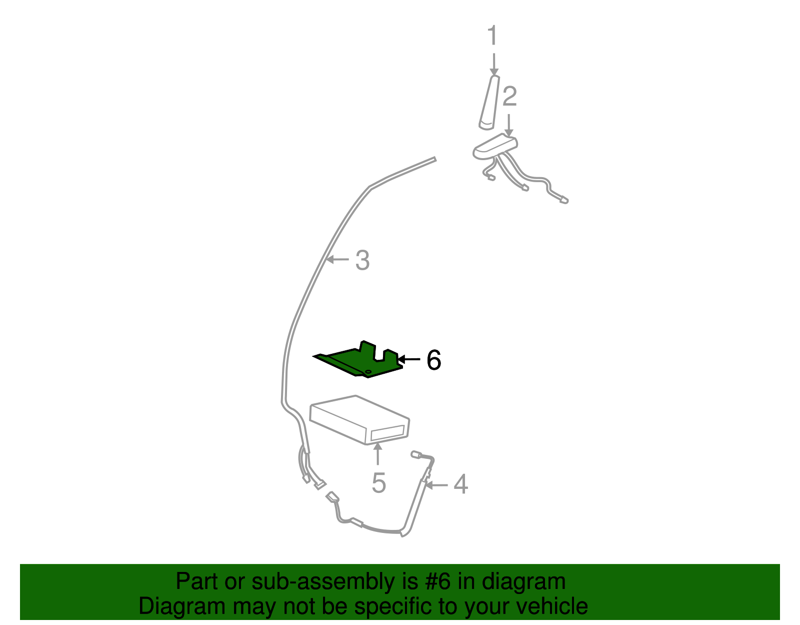 Bracket-Navn Rcvr - GM (15287030)