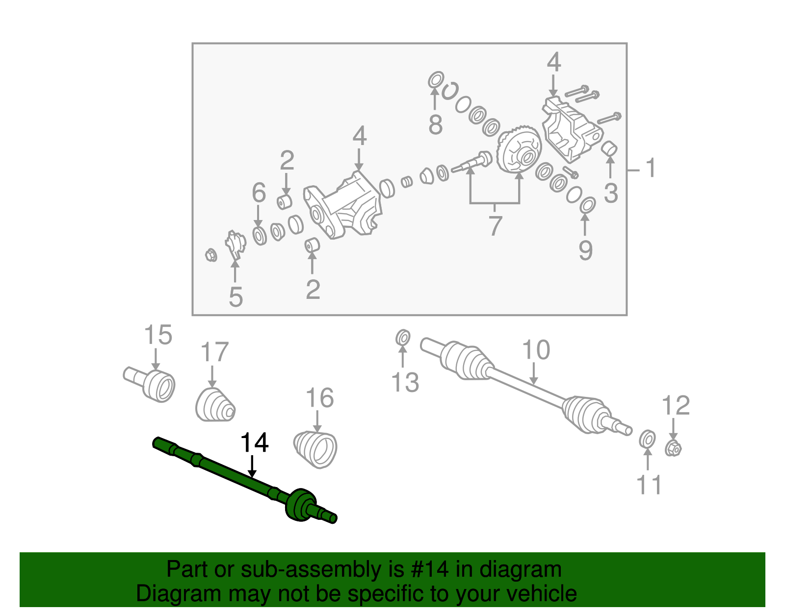 Joint Kit, Rear Whl Drv Shf Otr Cv - GM (92231103)