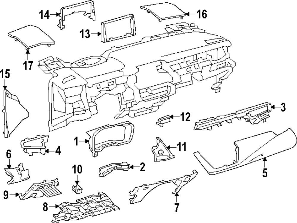 Finish Molding - Toyota (55011-12270-C0)