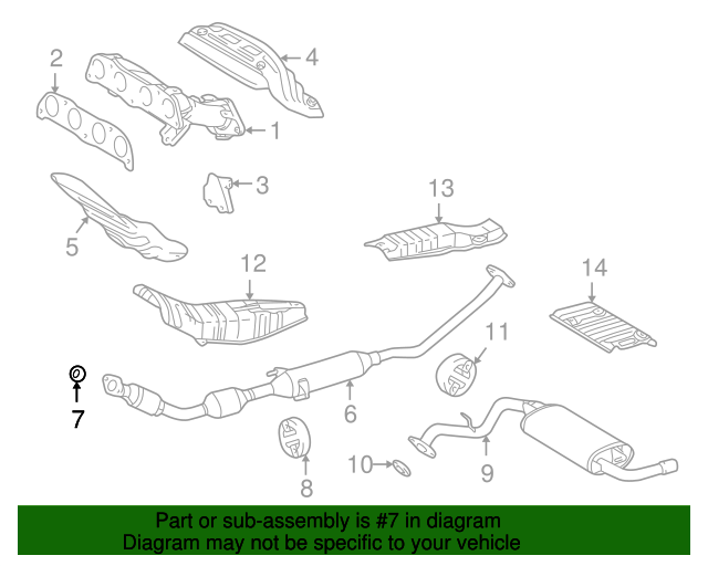 88969133 GM Exhaust Manifold Pipe Seal GM Parts Store