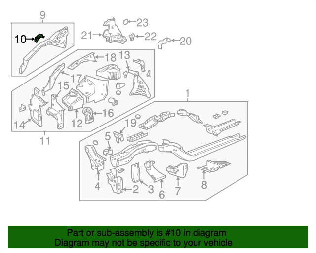 20756084 Bracket - New OEM Part From GM Parts Direct | GM Parts Store