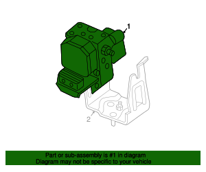F1Y3-43-7A0C - 2004-2008 Mazda RX-8 - ABS Control Unit Mazda Part Direct