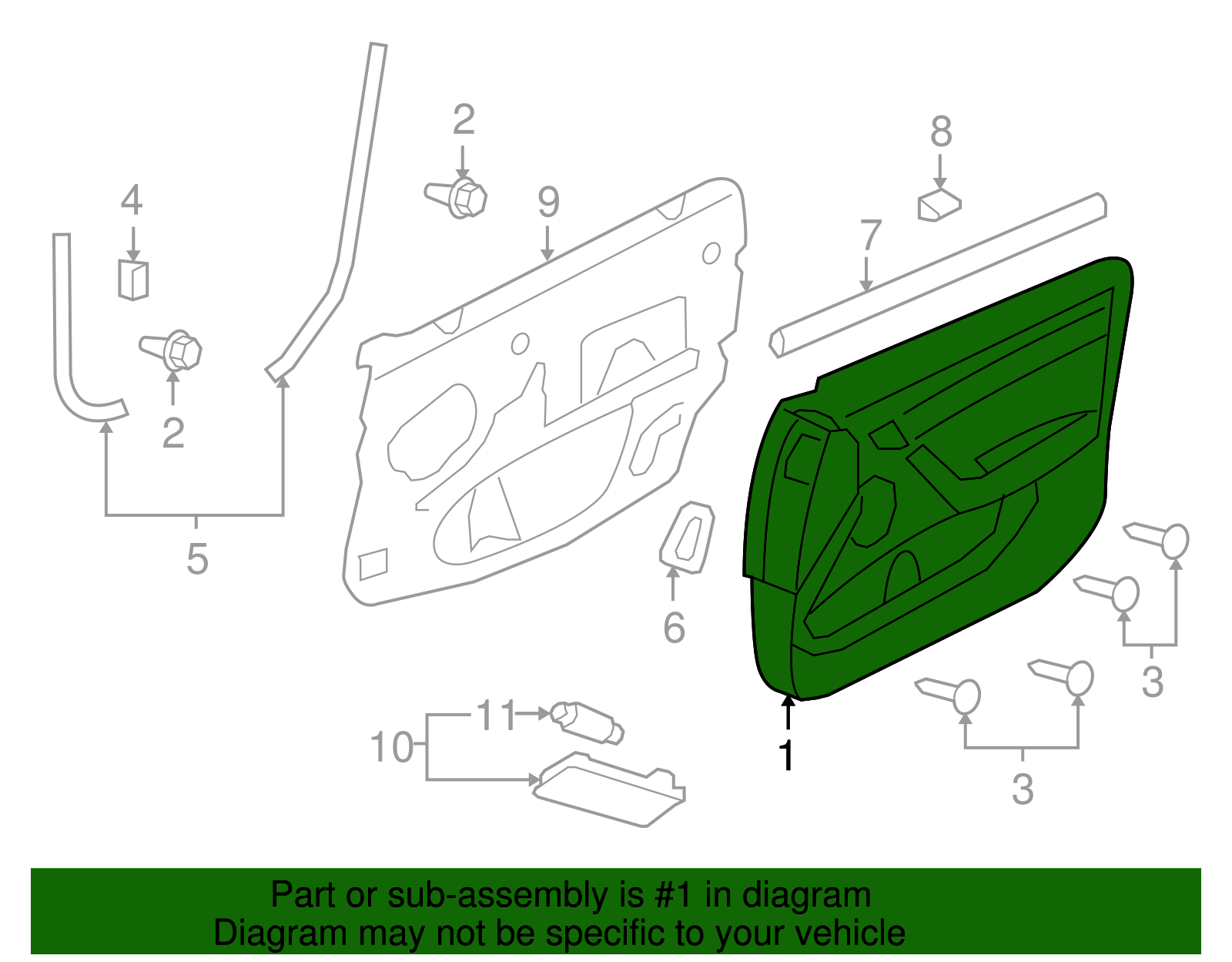 Panel, Front S/D Tr - GM (92204585)