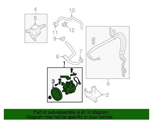 20102014 Subaru OEM NEW 20102014 Subaru Legacy Outback Power Steering