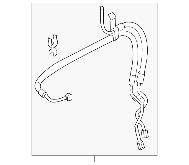 20132014 Subaru Power Steering Pressure Hose 34610AJ25B Subaru Parts