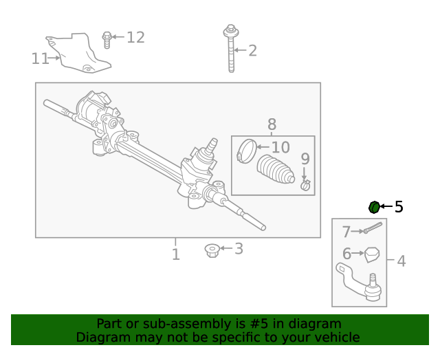 20062023 Toyota Outer Tie Rod Adjust Nut 90178A0013 Toyota Parts Center