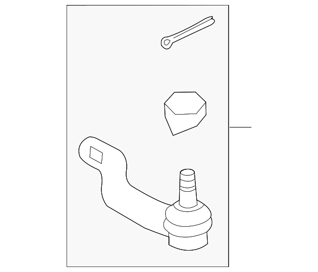 20192023 Toyota Outer Tie Rod 4546009300 Toyota Parts Center