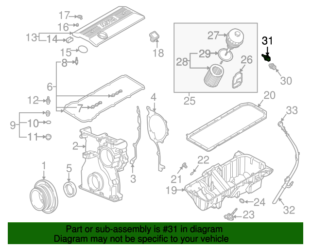 Genuine 19962018 BMW Coolant Temp Sensor 13621433076 FREE