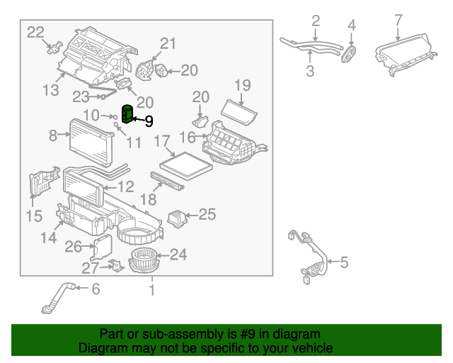 Genuine OEM Valve, A/C Expansion Part 7810A126 Fits 20072017
