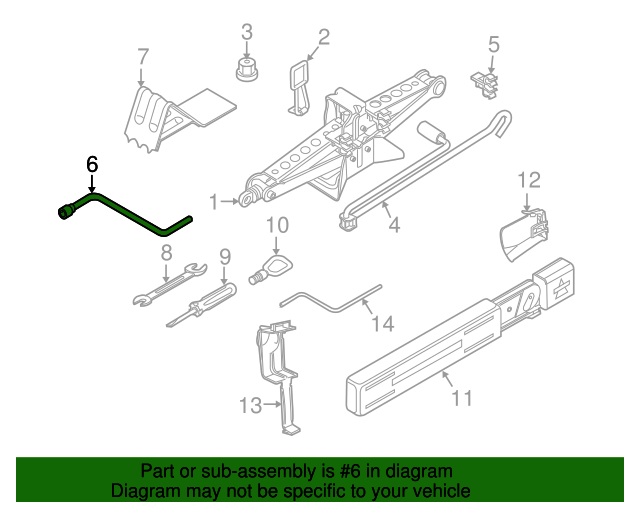 Genuine BMW 71126758731 Lug Wrench FREE Shipping on Most Orders
