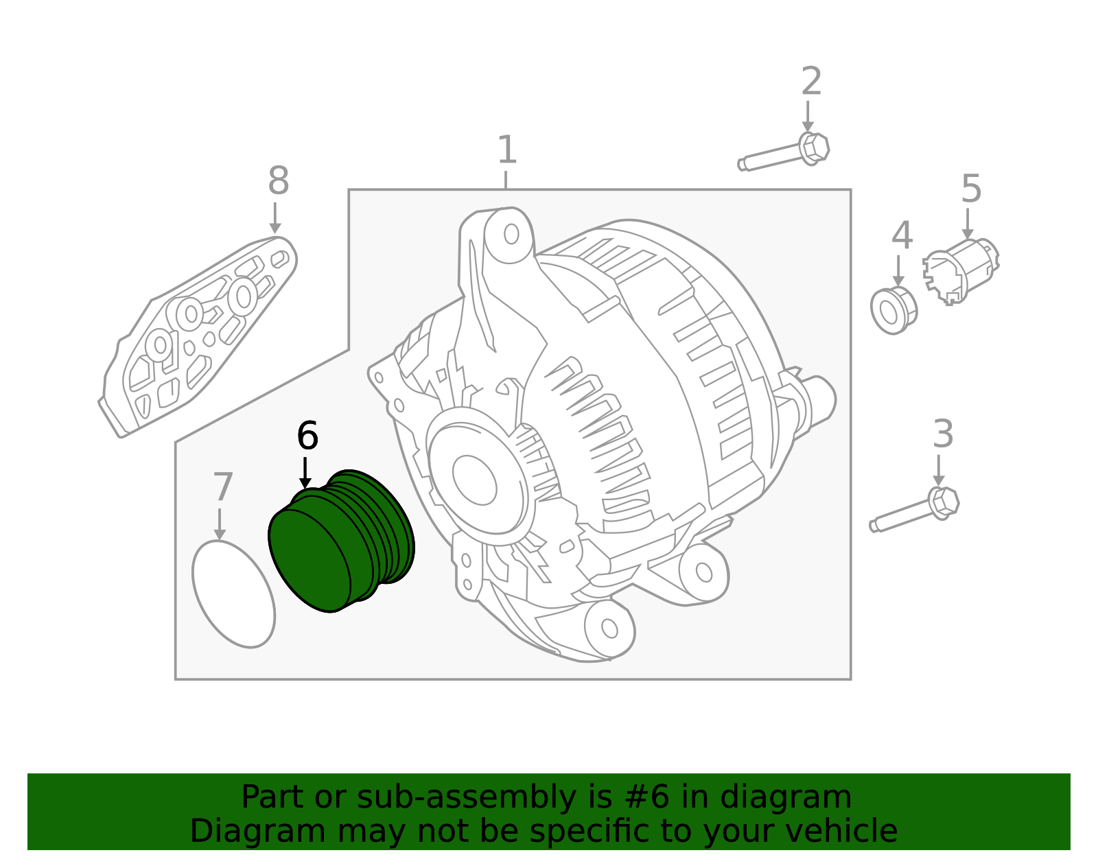Motorcraft™ Alternator Pulley - Ford (GP-786)