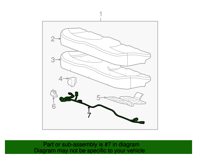 20182019 Cadillac XTS Rear Seat Heater Control Wiring Harness 84386995