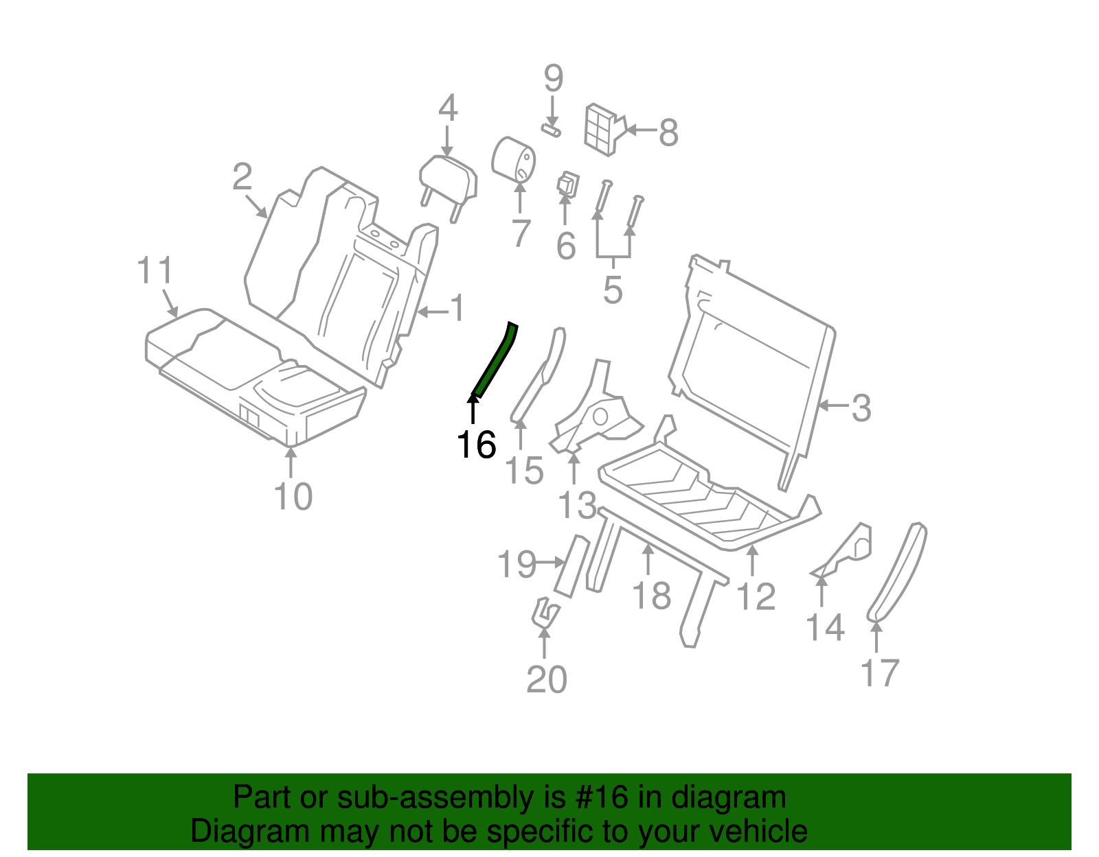 Latch Cover - Ford (GL1Z-78624C32-BA)