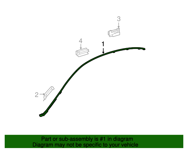 OEM MercedesBenz Roof Molding For 20102013 MercedesBenz Part 22169055809999 Suburban