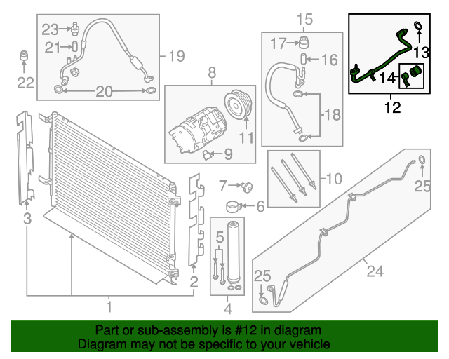 20152023 Ford Mustang AC Tube FR3Z19835G Blue Springs Ford Parts